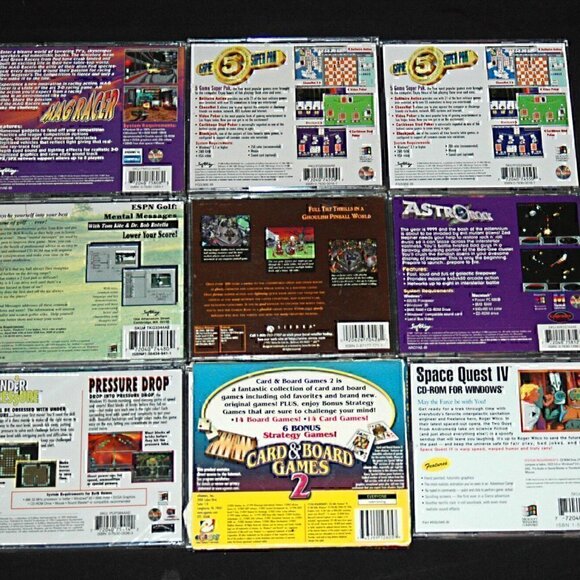 Vintage Video Games PC CD-ROM Lot 9 Windows Macintosh - Picture 4 of 6